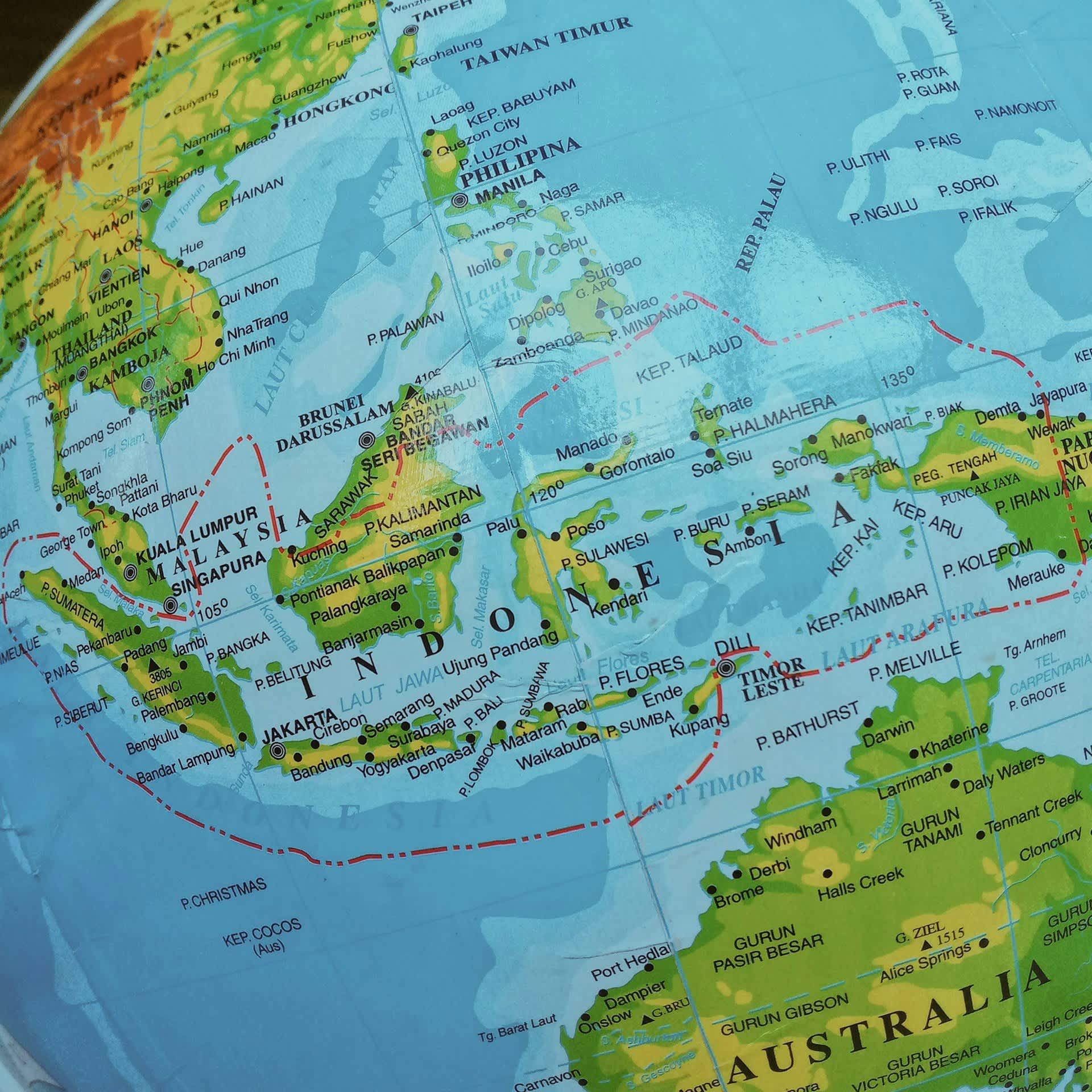 around the world